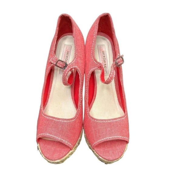 American Rag Women’s 8.5 kaliPlatform Peep Toe Heels Ankle Strap Retro Pinup - Picture 2 of 7